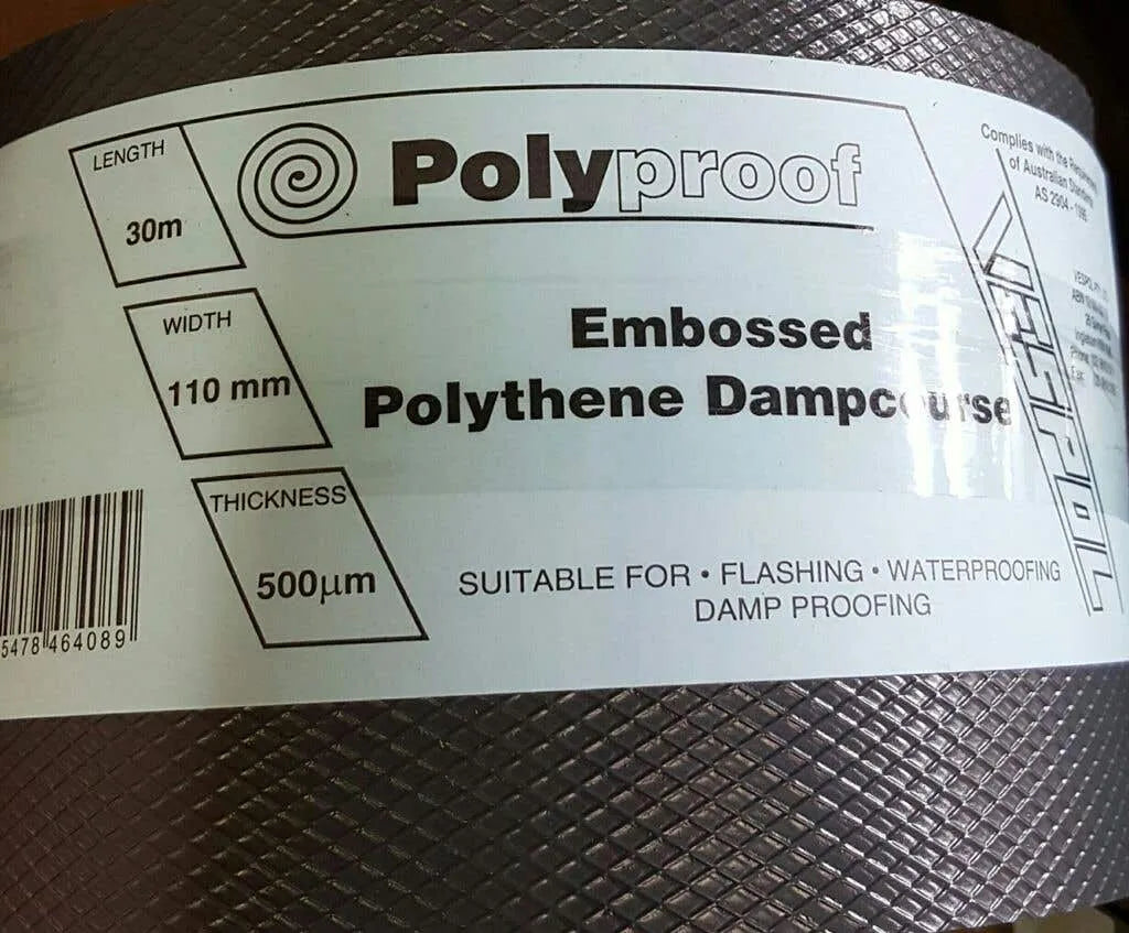 Polyproof Dampcourse (DPC) 500um 350mm x 30m