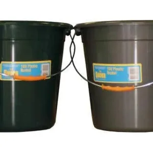 Queen Plastic Bucket with Metal Handle Assorted Colours 10L