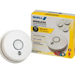Quell Wireless Photoelectric Bedroom Smoke Alarm Voice Alert