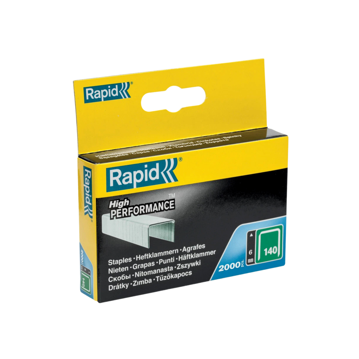 Rapid Staples 140/6mm Box of 2000