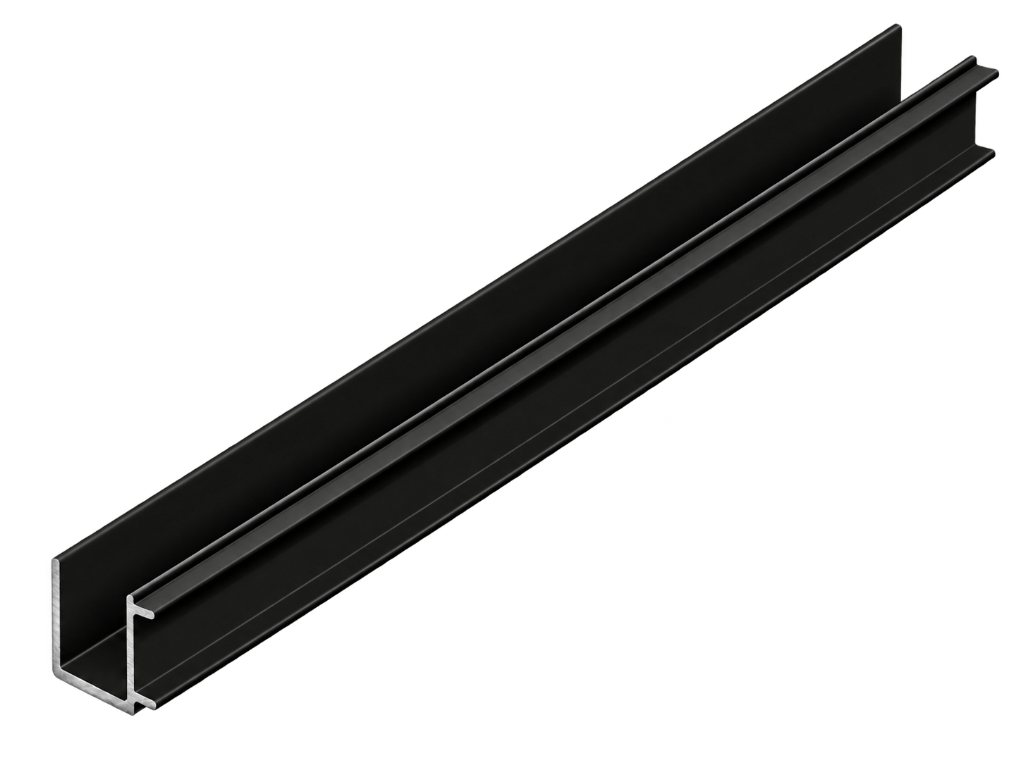 U-Channel 25x20x25x1.2x5800 Black