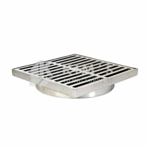 Mila 110x110x90mm Grid Floor Waste SS316 Stainless Steel