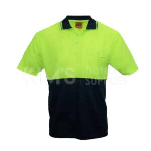 High-Vis Short Sleeve Polo - Size: XL | Color: Yellow