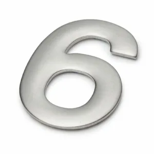 Sandleford 50mm Mode Stainless Steel Self Adhesive House Number 6