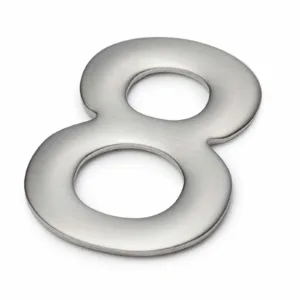 Sandleford 50mm Mode Stainless Steel Self Adhesive House Number 8