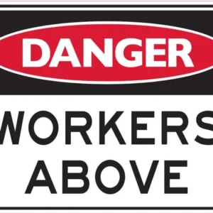 Sandleford Danger Workers Above Sign