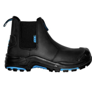 OX Black Elastic Sided Pull On Workboots - Size: Size 11