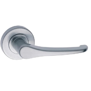 Lane Buckingham Round Leverset Dummy Brushed Satin Chrome