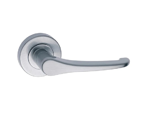 Lane Buckingham Round Leverset Dummy Brushed Satin Chrome
