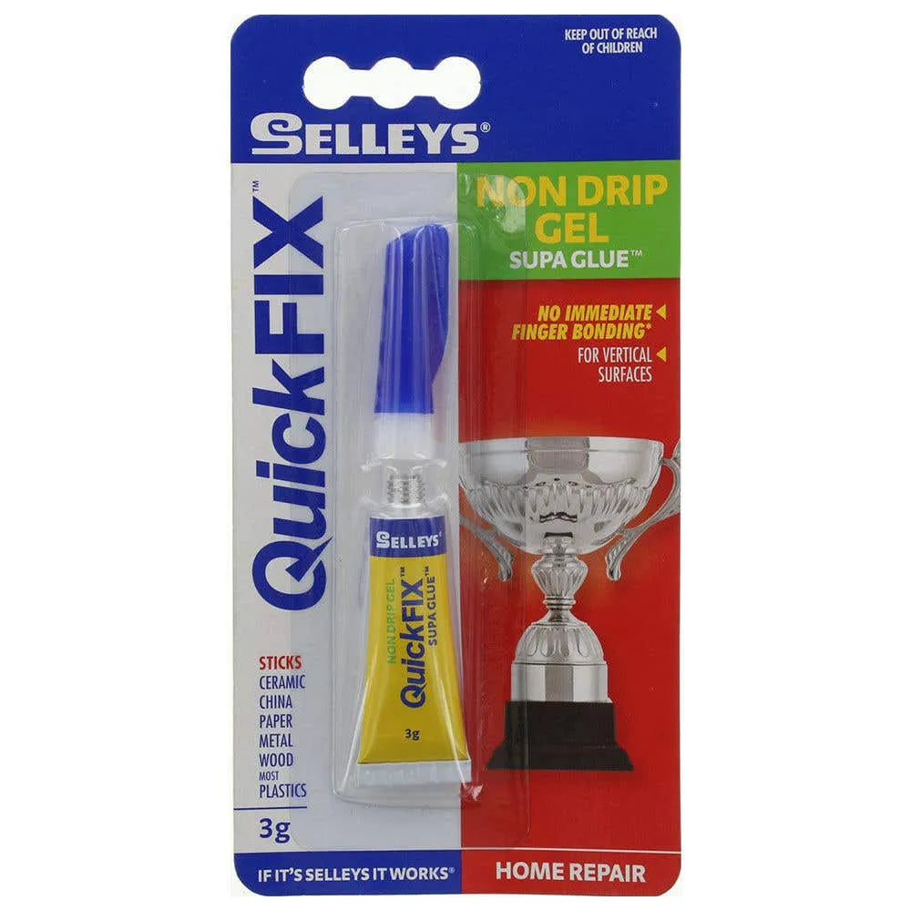 Selleys Quick Fix Supa Glue Non-drip Gel 3mL
