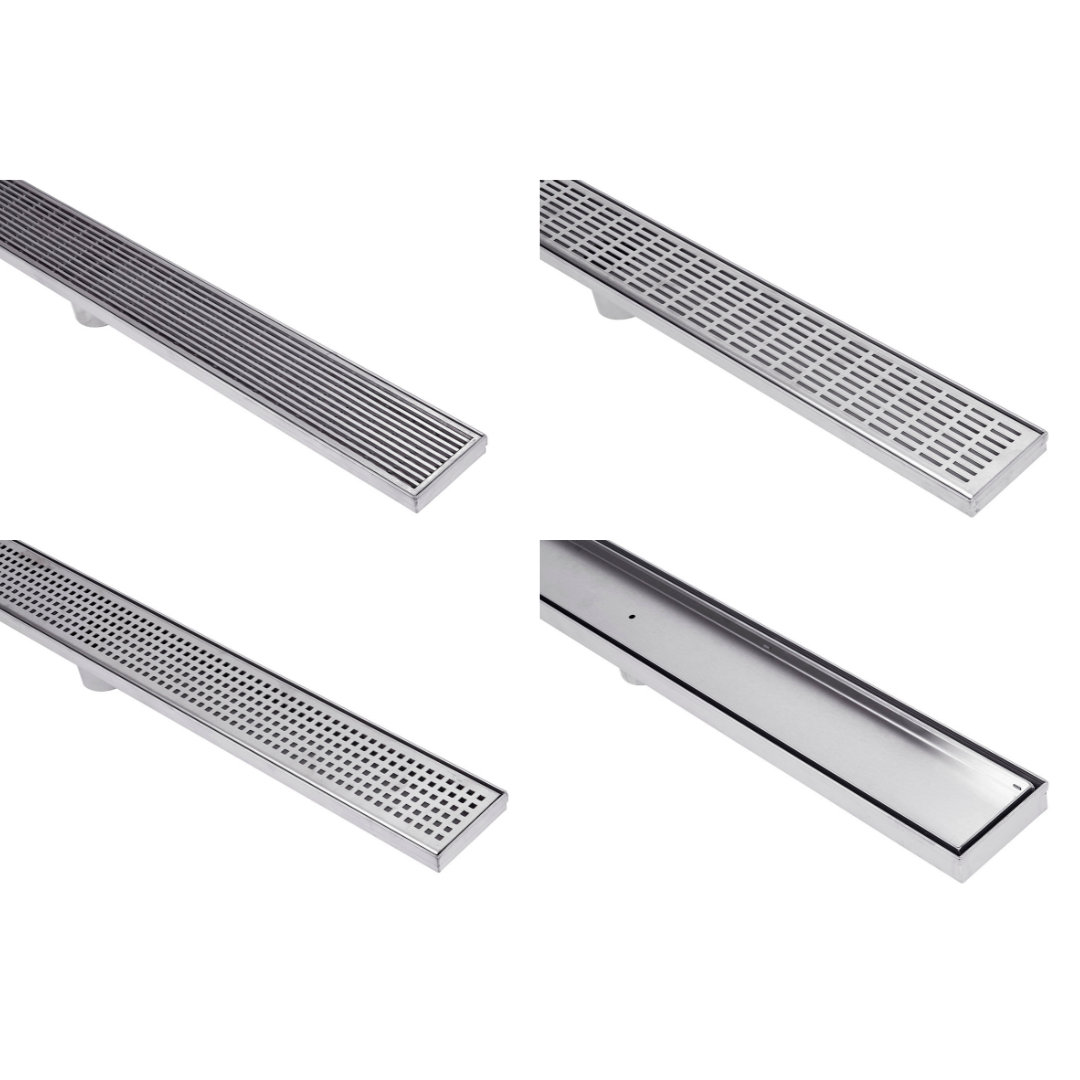 Linear Drain with Adjustable Outlet