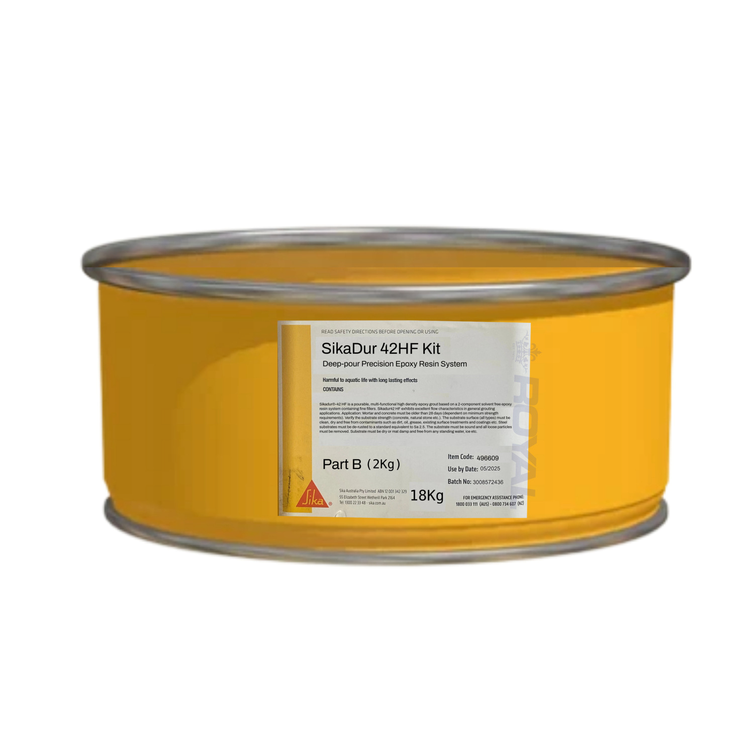 Sikadur 42HF Part B - 2 KG of 18 KG Kit