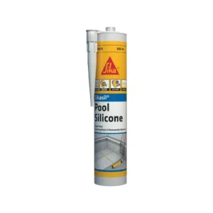 Sika 300mL White Premium Swimming Pool Silicone Sealant - White