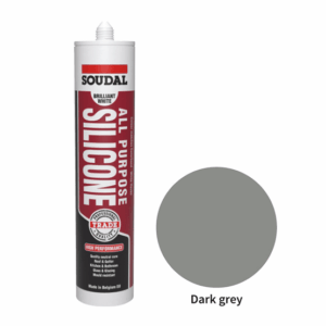 Soudal All Purpose Silicone 300ml (16Colors) - Color: Dark Grey