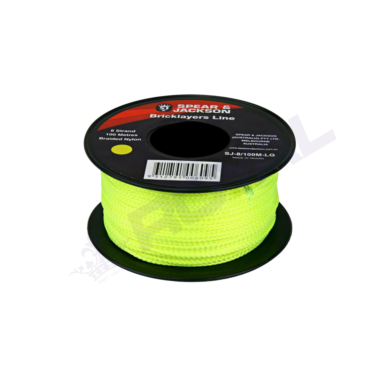 Spear & Jackson Bricklayers Line - Lime Fluro 100m