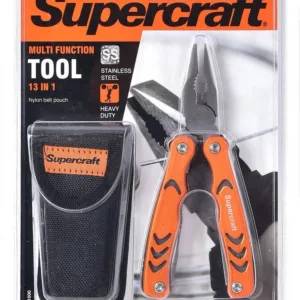 Supercraft 13-in-1 Anodised Multi Tool Plier Stainless Steel