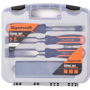 Supercraft Chisel Wood Set with Sharpening Stone - 3 Piece
