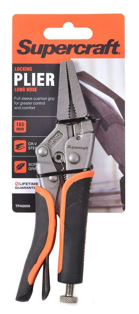 Supercraft Lockgrip Plier Long Nose 165mm