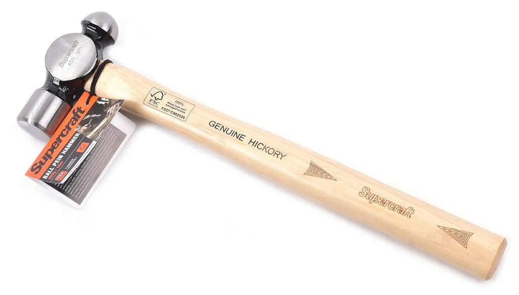 Supercraft Timber Handle Ball Pein Hammer 450g