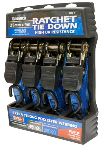 Ratchet Tie Down 25mm x 4m 2 25mm x 4m 2