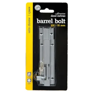 Trio Barrel Bolt 32 x 100mm Satin Chrome