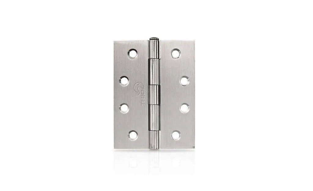 Trio Door Butt Hinge Fixed Pin 100 x 75 x 1.6mm Stainless Steel