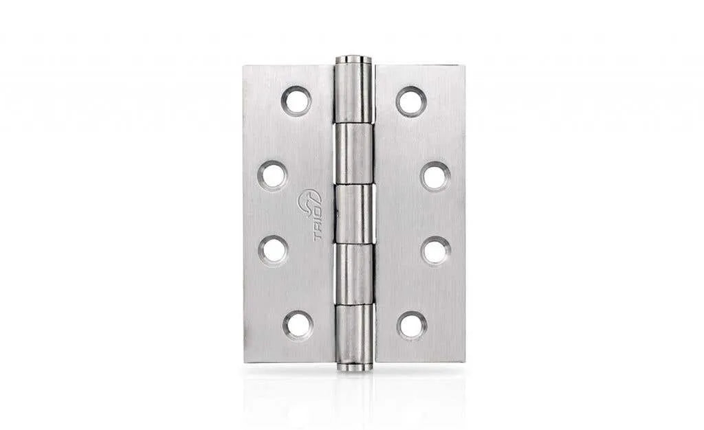 Trio Door Butt Hinge Fixed Pin 100 x 75 x 2.5mm Stainless Steel