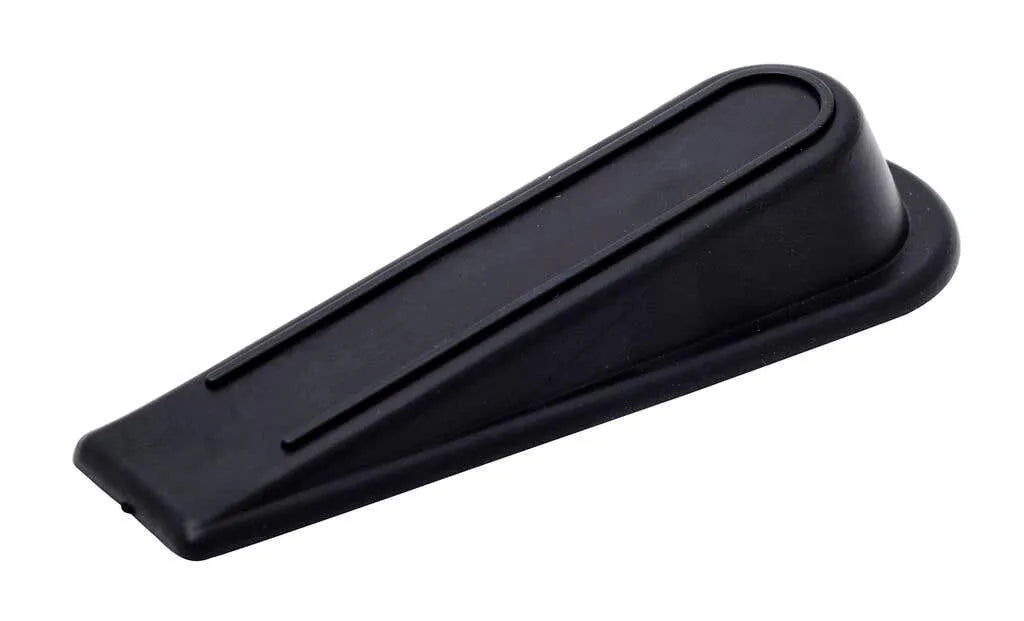 Trio Doorstop Rubber Wedge 23mm Black