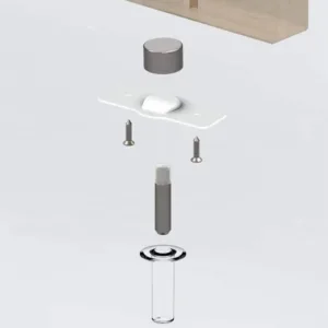 Trio Fantom Door Stop Clear