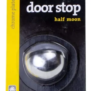 Trio Halfmoon Commercial Doorstop 34mm Chrome Plated