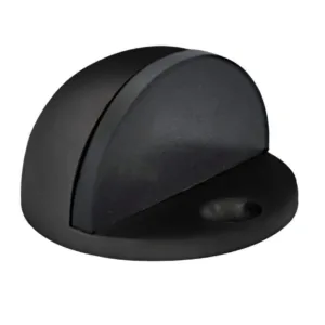 Trio Half Moon Door Stop 25mm Black