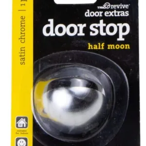 Trio Half Moon Door Stop 25mm Satin Chrome