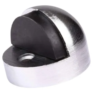 Trio Halfmoon Commercial Doorstop 34mm Satin Chrome