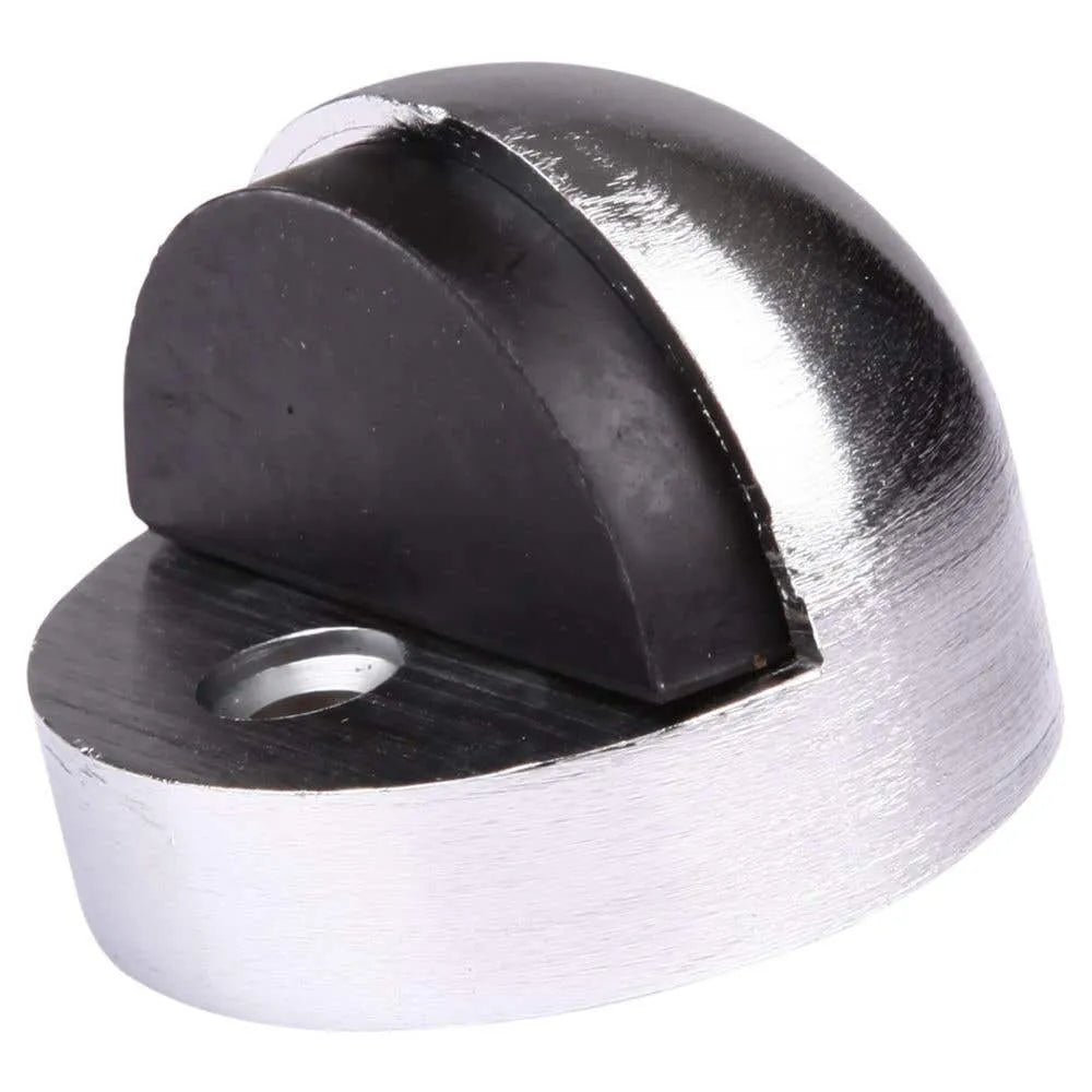 Trio Halfmoon Commercial Doorstop 34mm Satin Chrome