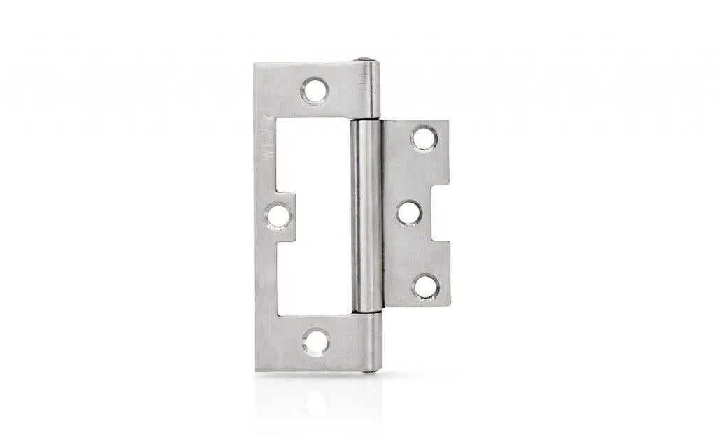 Trio Hirline Door Hinge Fixed Pin 100 x 65 x 2.0mm Satin Chrome