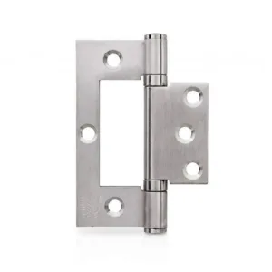 Trio Hirline Door Hinge Fixed Pin 100 x 70 x 2.5mm Satin Chrome