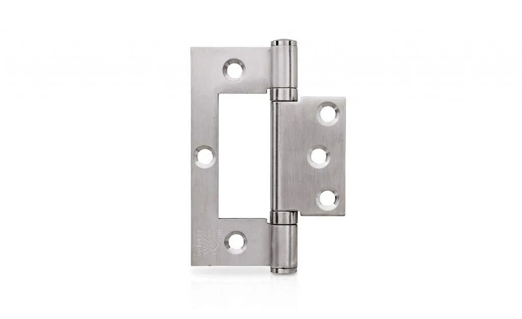 Trio Hirline Door Hinge Fixed Pin 100 x 70 x 2.5mm Satin Chrome