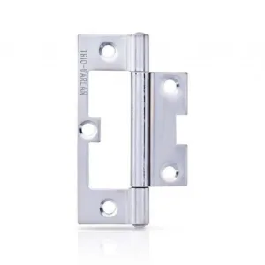 Trio Hirline Door Hinge Fixed Pin 90 x 52 x 1.8mm Satin Chrome