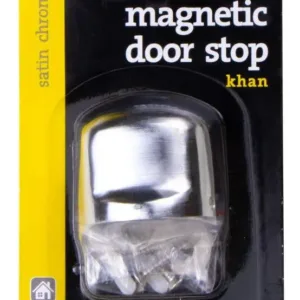 Trio Khan Magnetic Doorstop Satin Chrome 38mm