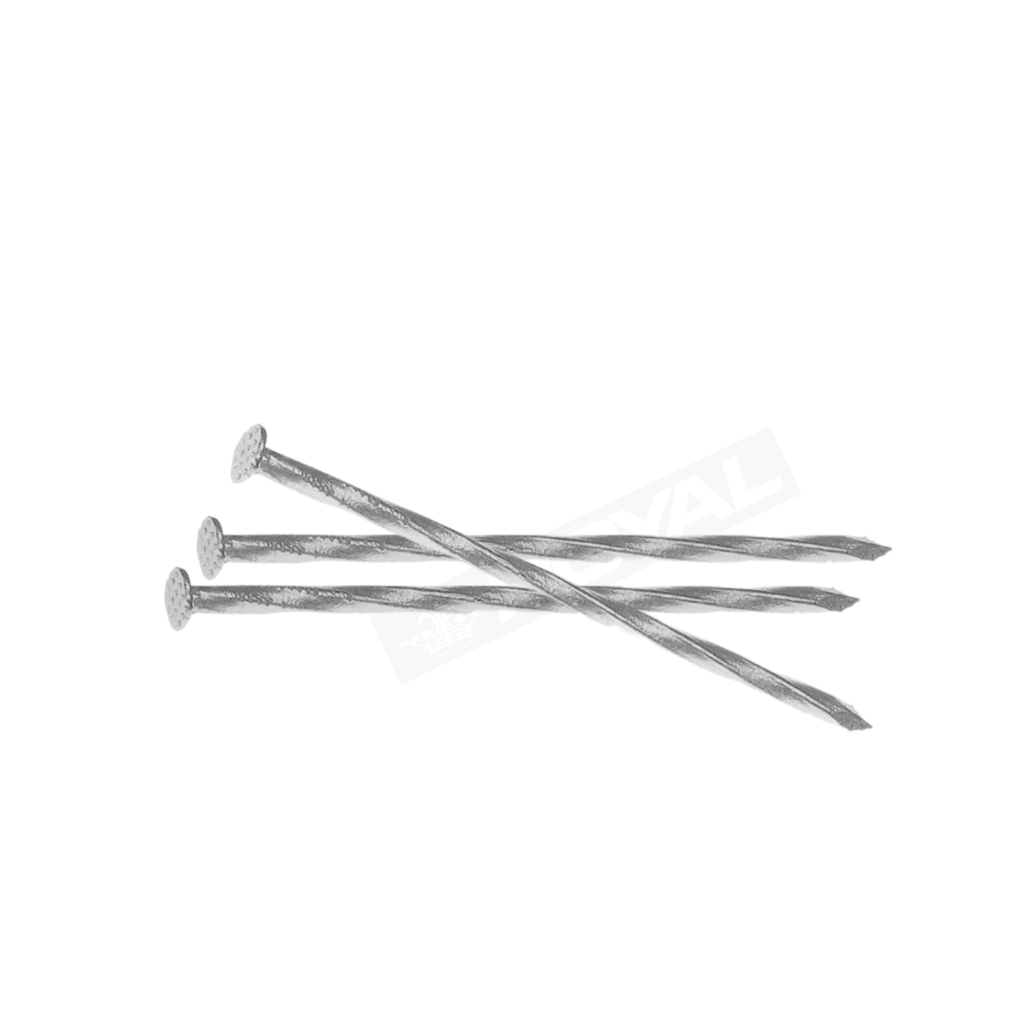 Twisted Flat Head Nails Bright 50mm x 3.75 15kg