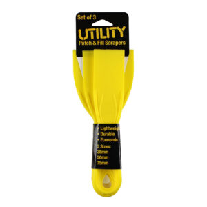 Unipro – Utility 3 Pce Plastic Patch & Fill Set Yellow 38 50 & 75mm – FF2130