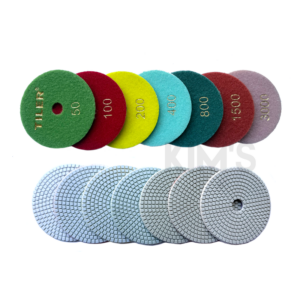 Kc Tiler Wet Polishing Pad 4, 5inch Grit #50~#3000 - Grit: 4"- #100