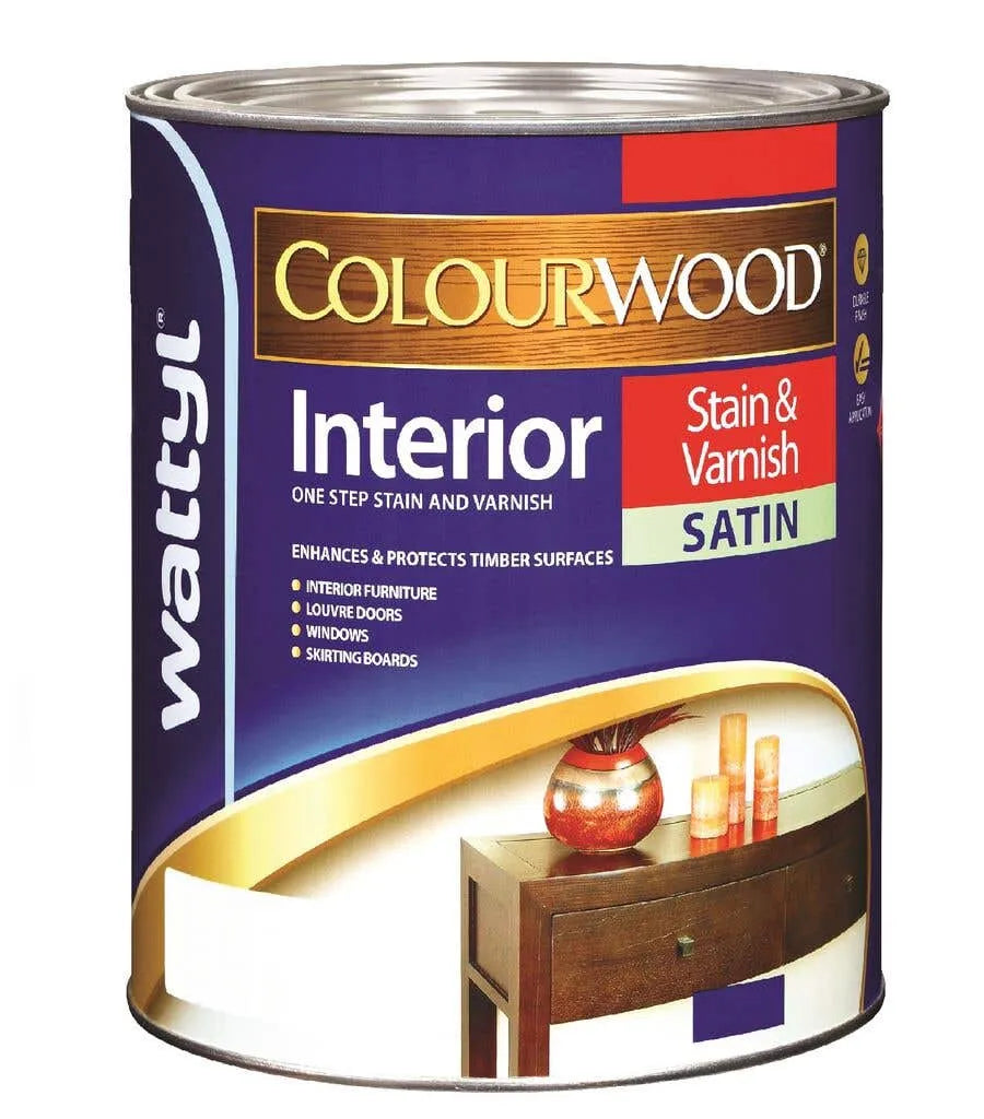 Wattyl Colourwood Stain & Varnish Satin New Maple 500mL