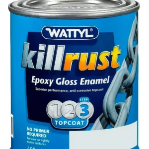Wattyl Killrust Epoxy Gloss Enamel Sungold 500mL