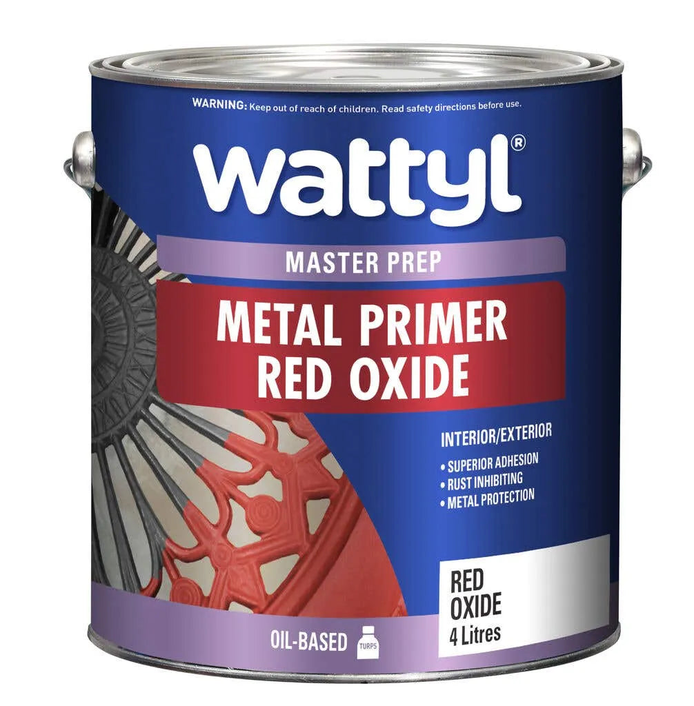 Wattyl Master Prep Metal Primer Red Oxide 4L