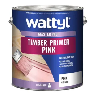 Wattyl Master Prep Timber Primer Pink 4L