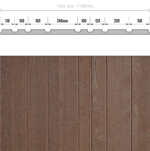 Weathertex Weathergroove Smooth 150mm 3660 x 1196mm
