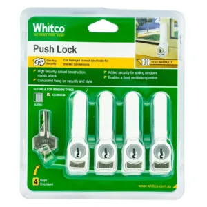 Whitco Blaxland Sliding Door Deadlock Black