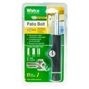 Whitco CYL4 Mini Bolt Lock Black