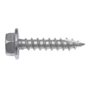 Zenith Timber Screws Hex Washer Head Galv 10G x 25mm - 50 Pack